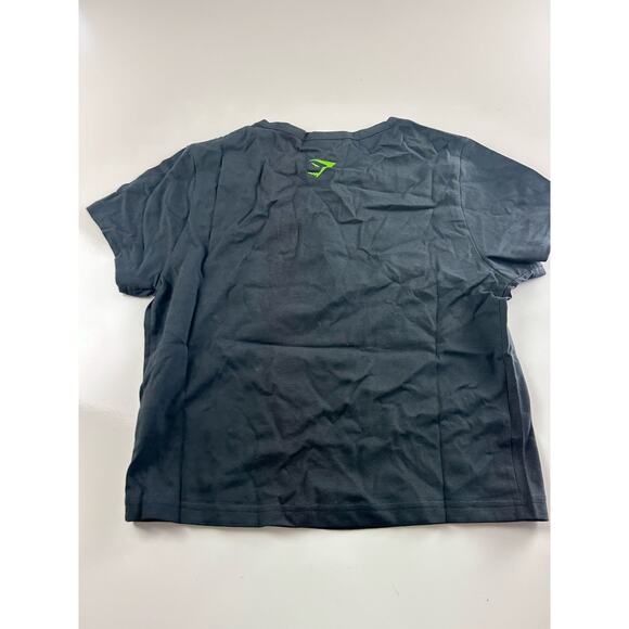 Gymshark Women’s Baby Graphic Tee Short Sleeve Deadlifts & Dumbells Medium Black - Picture 5 of 7